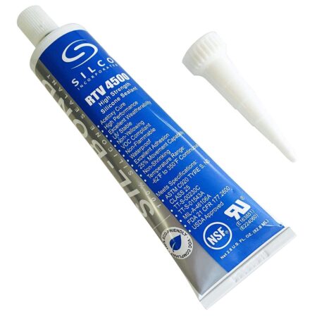 Silicone RTV 4500 FDA Grade High Strength Silicone Sealant, Black (2.8 fl.oz) - Image 2